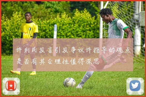 许利民发言引发争议许指导的观点是否有其合理性值得深思